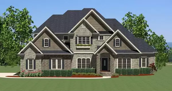 image of side entry garage house plan 5513